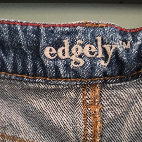 Edge Blue Jean Shorts Distressed Cut-Off Style Women's Size 10 - Picture 2 of 13